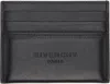 Givenchy Men Black Card Holder With Embossed Logo Lettering On Front And Rear In Leather Man In Black