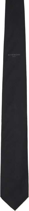 Givenchy Black Paris Silk Jacquard Tie In Black