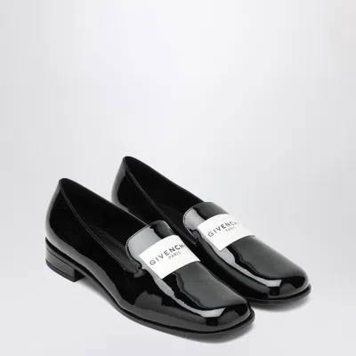 Givenchy Black Patent Leather Tuxedo Loafers