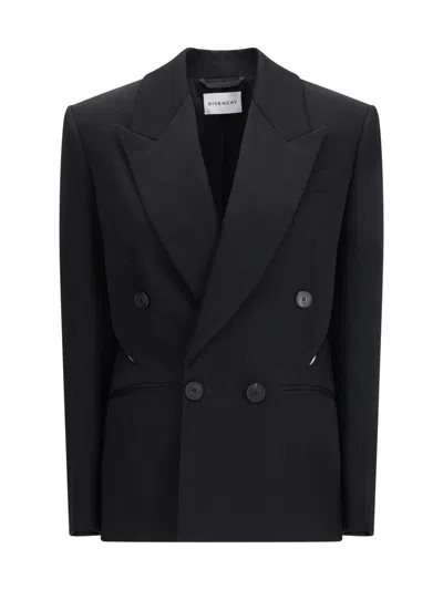 Givenchy Black Peaked Lapel Blazer