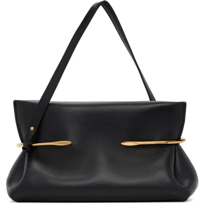 Givenchy Black Pinch Soft Clutch In 001-black