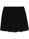 Givenchy Black Pleated Viscose Skirt In Black