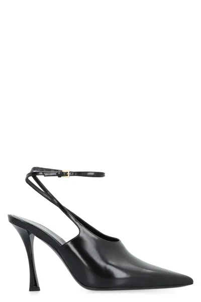 Givenchy Black Pointy-toe Slingback Pumps For Women