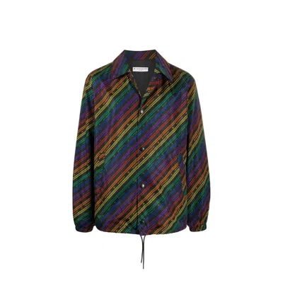 Givenchy Black Polyamide Shell Jacket In Multi