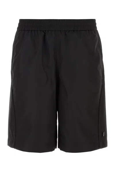GIVENCHY BLACK POLYESTER BERMUDA SHORTS