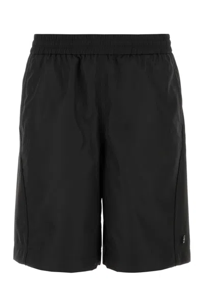 GIVENCHY GIVENCHY BLACK POLYESTER BERMUDA SHORTS