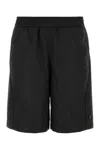 Givenchy Bermuda Shorts With Elastic Waistband And Back Pocket In Black