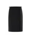 Givenchy Rebellious Wrap Skirt With Belted Waist