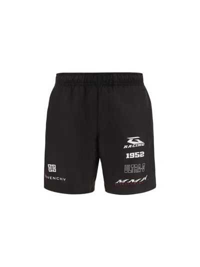 Givenchy Black Polyester Swimming Shorts