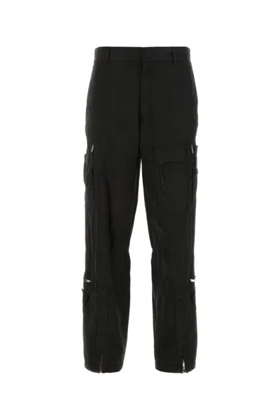 GIVENCHY BLACK POPLIN CARGO PANT