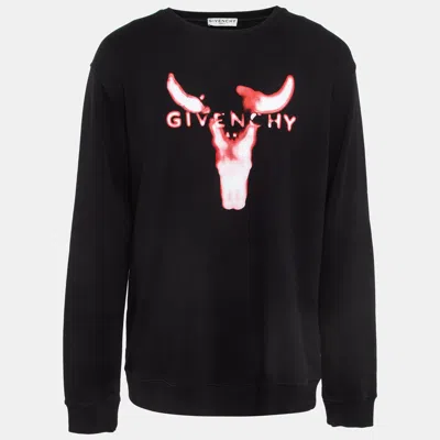 Pre-owned Givenchy Black Printed Cotton Kit Sweatshirt Xl