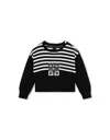 Givenchy Black Sweater For Girl With 4g Motif In Black