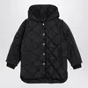 Givenchy Black Quilted Parka With Removable Sleeves