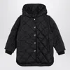 Givenchy Black Quilted Parka With Removable Sleeves