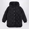 Givenchy Black Quilted Parka With Removable Sleeves In Black