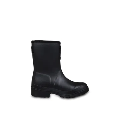 Givenchy Kids' Black Rain Boots For Girl With 4g Motif