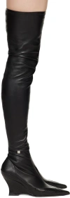 Givenchy Black Raven Boots In 001-black