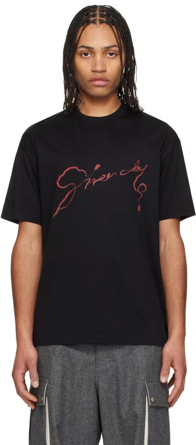 GIVENCHY BLACK REGULAR FIT T-SHIRT