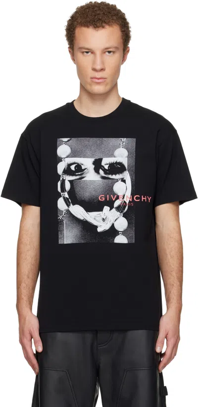 GIVENCHY BLACK REGULAR FIT T-SHIRT