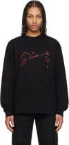 Givenchy Graphic Crewneck T-shirt Front Back Print In 001-black