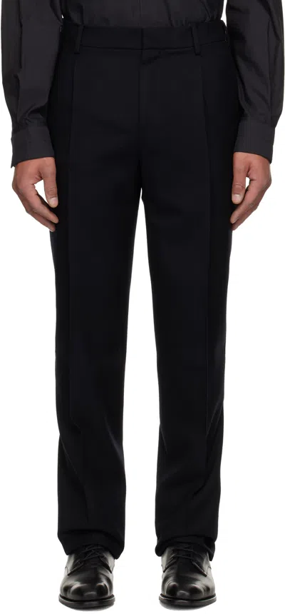 Givenchy Black Relaxed Fit Trousers In Multi
