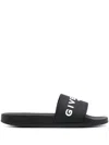 Givenchy Plage Capsule Slides In Black