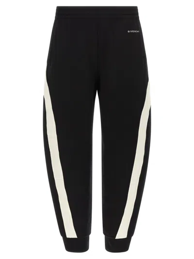 GIVENCHY BLACK SATIN INSERT JOGGERS
