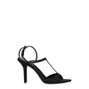 Givenchy Black Satin Sandal In Black