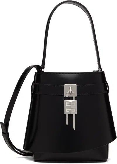 Givenchy Black Shark Lock Bucket Bag In 001-black