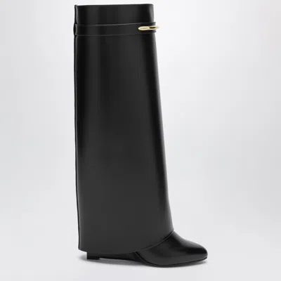 Givenchy Black Shark Pinch Boots In Leather