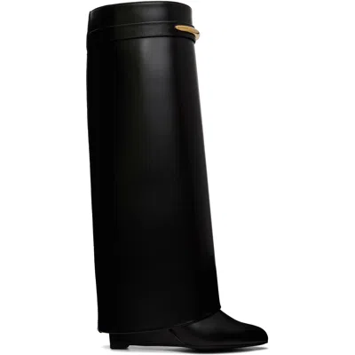 GIVENCHY BLACK SHARK PINCH TALL BOOTS