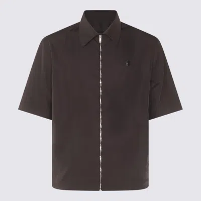 Givenchy Black Shirt In Brown