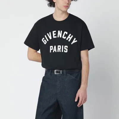 GIVENCHY BLACK SHORT-SLEEVE LOGO T-SHIRT