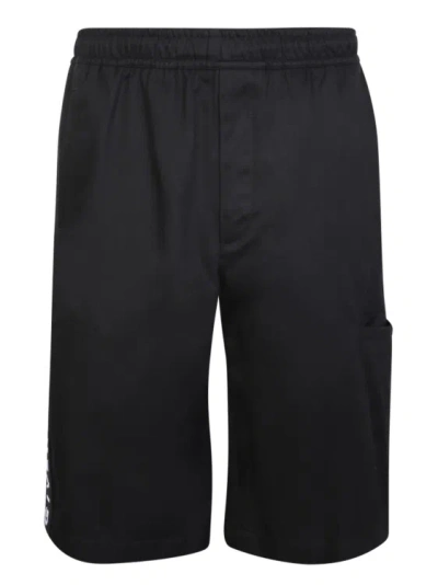 Givenchy Black Shorts Featuring Logo Side Stripes