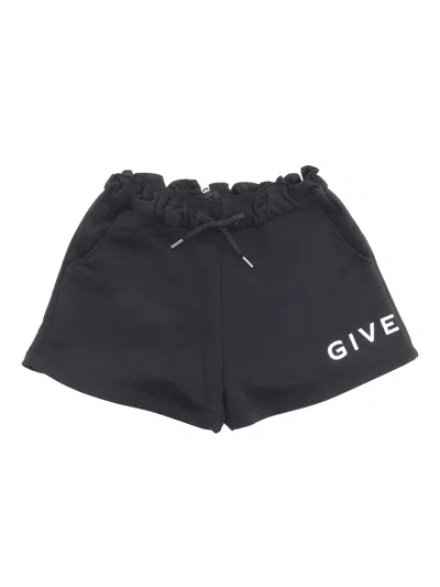 Givenchy Kids' Black Shorts With Logo