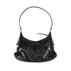 Givenchy Strap Buckle D-ring Shoulder Bag In Black