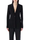 Givenchy Single Button Blazer In Black