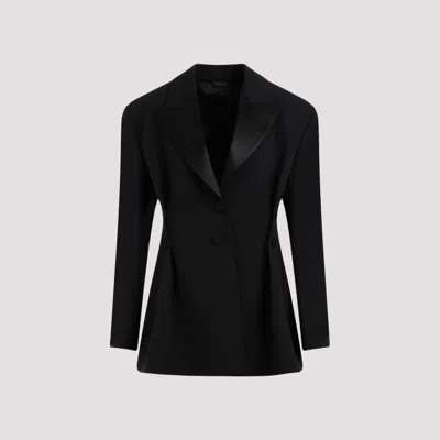 GIVENCHY BLACK SINGLE-BREASTED JACKET