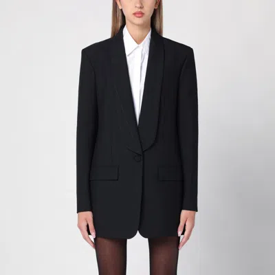 Givenchy Black Single-breasted Jacket With Lurex Stripes