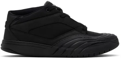 GIVENCHY BLACK SKATE NUBUCK SNEAKERS