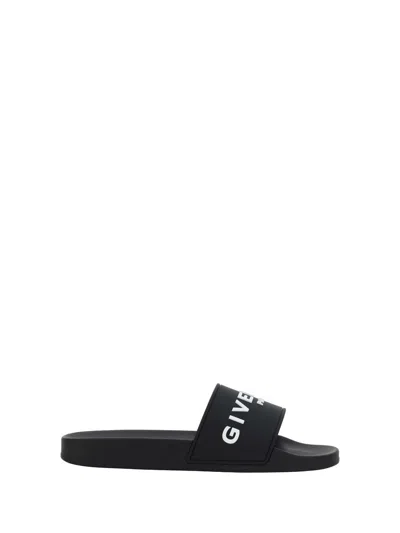 Givenchy Man Sandals Black Size 8 Thermoplastic Polyurethane