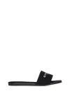 Givenchy Black Slides With Signature Detailing In Black