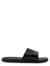 Givenchy Slide Scratch Flat Sandal In Blackwhite
