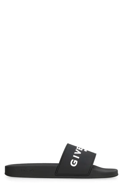 Givenchy Black Slippers With Logo