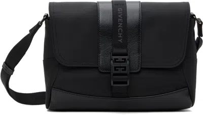 Givenchy Black Small G-trail Messenger Bag In 001-black