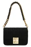 GIVENCHY GIVENCHY BLACK SMALL MODEL 4G BAG WITH 4G EMBROIDERY AND CHAIN
