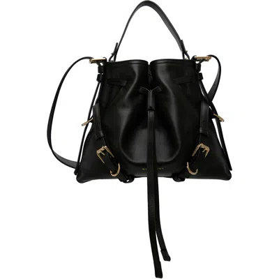Givenchy Black Small Voyou Bucket Bag In 001-black