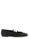 Givenchy Sliced Square Elastic-strap Ballet Flats In Black