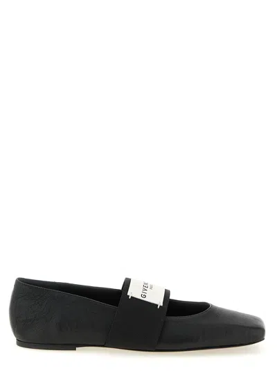 GIVENCHY WOMEN BLACK SOLID SQUARE BALLET FLATS