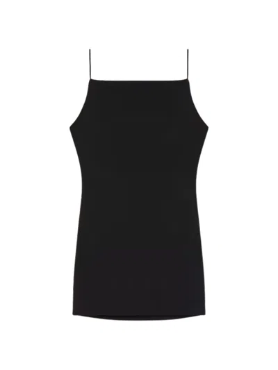 Givenchy Black Square Neck Mini Dress In Multi